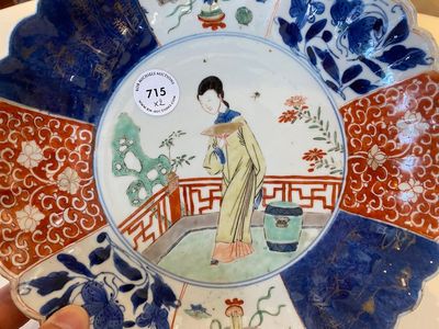 A lobed Chinese famille verte dish and a bowl, Kangxi — photo 8