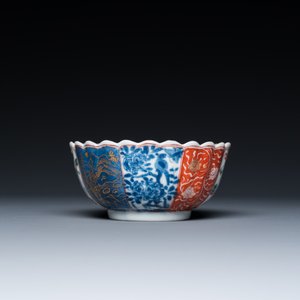 A lobed Chinese famille verte dish and a bowl, Kangxi — photo 7