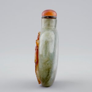 A lot of 4 Chinese snuff bottles in glass and jade, 18/20th C. — 照片 17