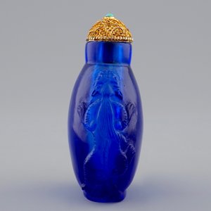 A lot of 4 Chinese snuff bottles in glass and jade, 18/20th C. — 照片 3