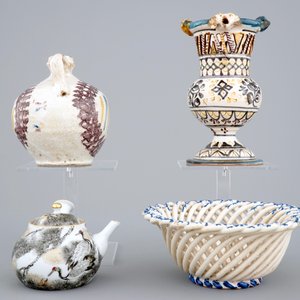 A lot of Spanish Talavera and Andujar pottery incl. a puzzle jug, 18/19th C. — 照片 5