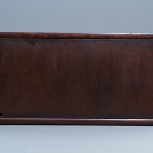A low Chinese hongmu wooden two-door cupboard, Republic — 照片 3