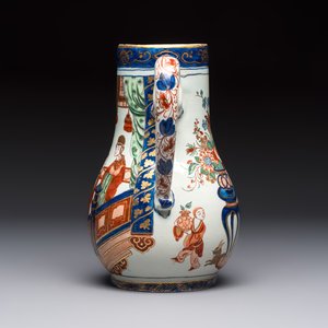 A magnificent polychrome Dutch Delft chinoiserie ewer, first quarter 18th C. — photo 2