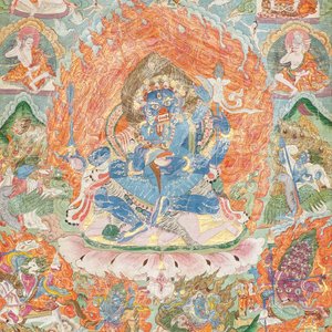 A 'Mahakala' thangka, Tibet, 19th C. — 照片 1