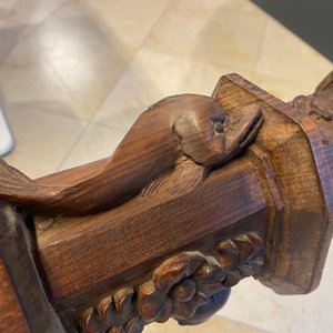 A mahogany boat mast with oak scrolls, France or Italy, 18th C. — 照片 28