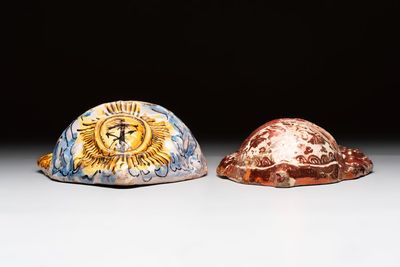 A maiolica holy water font and a Hispano-Moresque lustre-glazed holy water font, Italy and Spain, 17/18th C. — photo 3