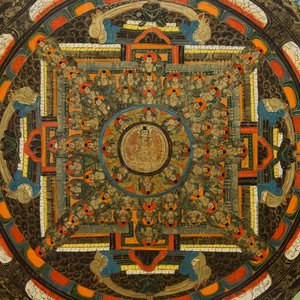 A 'mandala' thangka, Nepal or Tibet, 19/20th C. — photo 4