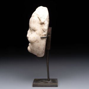 A marble 'putto head' fountain spout, France or Italy, 19th C. or earlier — 照片 3