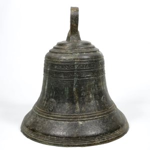 A massive bronze church bell, dated 1623 and inscribed, France — photo 2