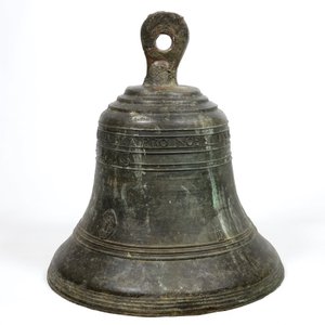 A massive bronze church bell, dated 1623 and inscribed, France — photo 3