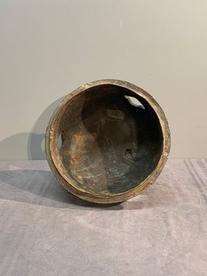 A massive Chinese archaistic bronze 'elephant' censer and cover, Ming — photo 8