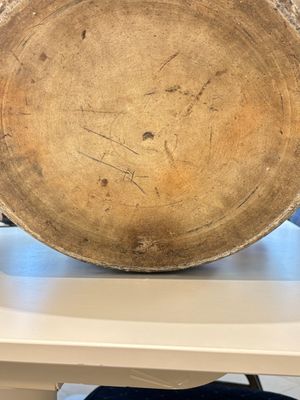 A massive Chinese blue and white 'lotus scroll' fish bowl, Qianlong/Jiaqing — photo 17