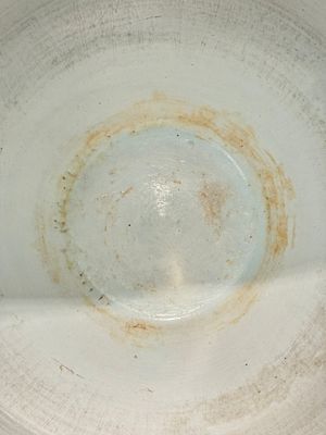 A massive Chinese blue and white 'lotus scroll' fish bowl, Qianlong/Jiaqing — photo 10