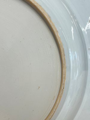 A massive Chinese blue and white 'Music-Making Scholars' dish, Yongzheng — photo 11