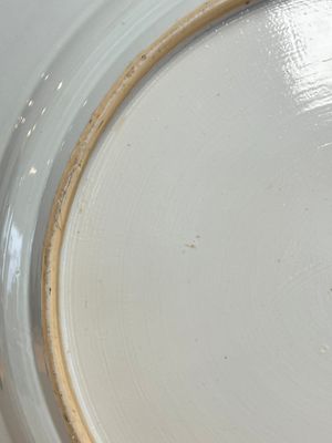 A massive Chinese blue and white 'Music-Making Scholars' dish, Yongzheng — photo 12