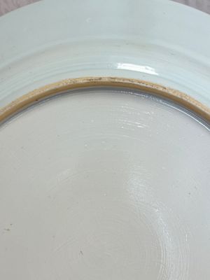 A massive Chinese blue and white 'Music-Making Scholars' dish, Yongzheng — photo 13