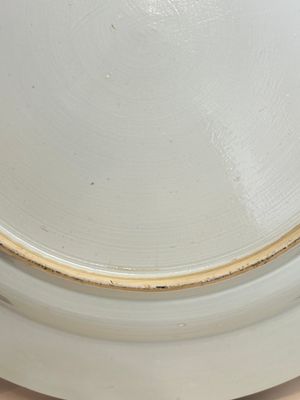 A massive Chinese blue and white 'Music-Making Scholars' dish, Yongzheng — photo 14