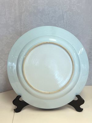 A massive Chinese blue and white 'Music-Making Scholars' dish, Yongzheng — photo 10