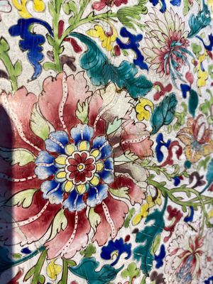 A massive Chinese Canton enamel rectangular tray, Yongzheng/Qianlong — photo 13
