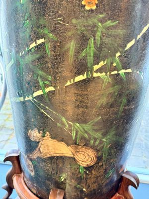 A massive Chinese famille noire 'prunus blossoms' vase, Kangxi mark, 19th C. — photo 14