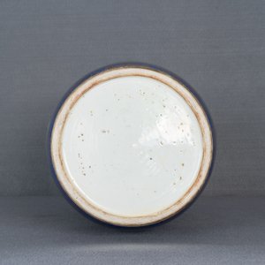 A massive Chinese famille verte on powder blue-ground rouleau vase, Kangxi — photo 14