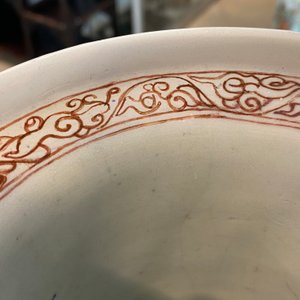 A massive Chinese famille verte on powder blue-ground rouleau vase, Kangxi — photo 29
