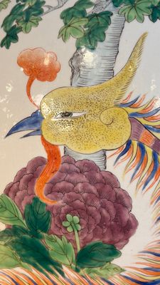 A massive pair of Chinese famille verte 'Phoenixes and Birds' vases — photo 4