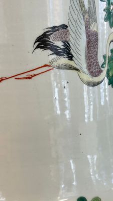A massive pair of Chinese famille verte 'Phoenixes and Birds' vases — photo 15
