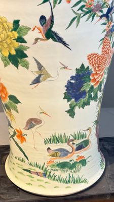 A massive pair of Chinese famille verte 'Phoenixes and Birds' vases — photo 18