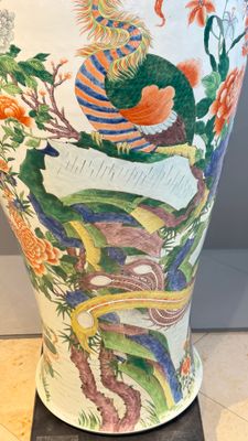 A massive pair of Chinese famille verte 'Phoenixes and Birds' vases — photo 23