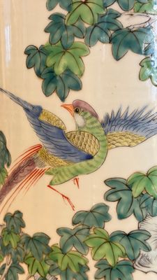 A massive pair of Chinese famille verte 'Phoenixes and Birds' vases — photo 30