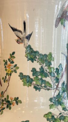 A massive pair of Chinese famille verte 'Phoenixes and Birds' vases — photo 43