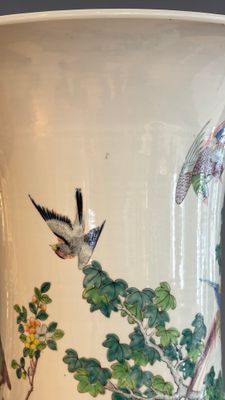 A massive pair of Chinese famille verte 'Phoenixes and Birds' vases — photo 44