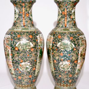 A massive pair of Chinese vases, 20th C. — photo 2