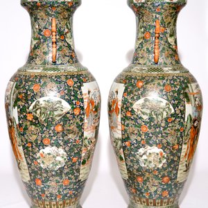 A massive pair of Chinese vases, 20th C. — photo 4