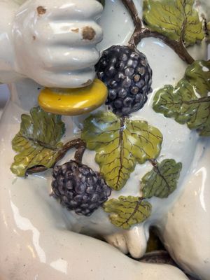 A massive polychrome Brussels faience 'Bacchus on a Barrel' fountain, 18th C. — photo 11