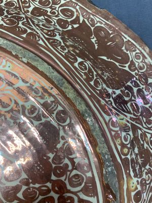 A massive Spanish Hispano-Moresque lustreware 'double eagle' dish, Manises, early 17th C. — photo 17