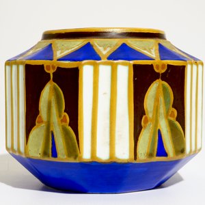 A matte glazed geometric vase prototype, Marcel Bourdon & Charles Catteau for Boch Frères Keramis, ca. 1927 — 照片 3