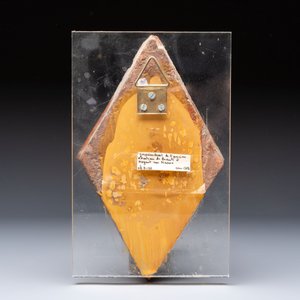 A medieval lozenge-shaped 'Fleur-de-Lys' tile, Chateau de Beauté, France, 14th C. — photo 2