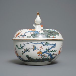 A Meissen porcelain Kakiemon-style bowl and cover, Germany, 18th C. — 照片 2