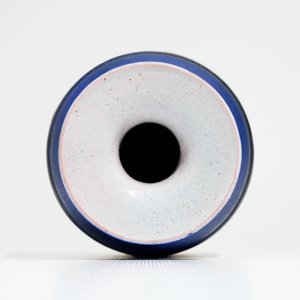 A modernist matte blue glazed vase of conical form, Perignem, 2nd half 20th C. — photo 7