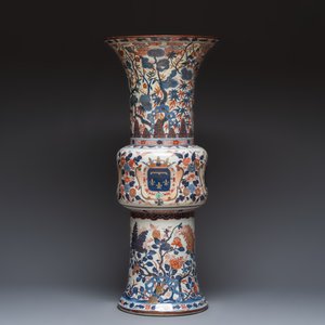 A monumental Samson Imari-style 'Gu' vase with the arms of the Duke of Orléans — 照片 2