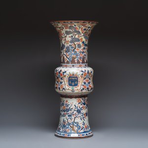 A monumental Samson Imari-style 'Gu' vase with the arms of the Duke of Orléans — 照片 4