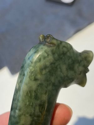 A Mughal dagger with a green jade zoomorphic grip, India, 17/18th C. — 照片 15
