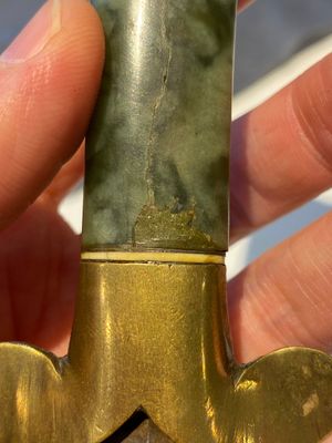 A Mughal dagger with a green jade zoomorphic grip, India, 17/18th C. — 照片 16