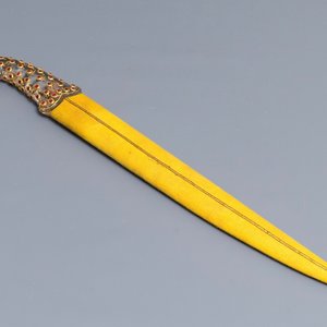 A Mughal-style pink gemset rock crystal hilted dagger, India, 19/20th C. — 照片 1