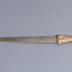 A Mughal-style pink gemset rock crystal hilted dagger, India, 19/20th C. — 照片 3