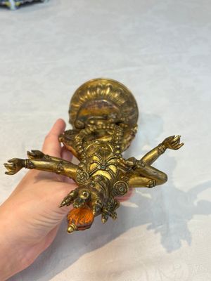 A Nepalese or Tibetan turquoise-inlaid gilt-bronze sculpture of Kurukulla or Red Tara, 15th C. or later — 照片 15
