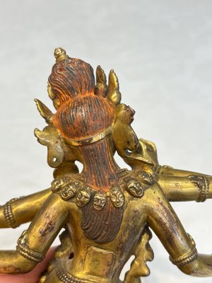 A Nepalese or Tibetan turquoise-inlaid gilt-bronze sculpture of Kurukulla or Red Tara, 15th C. or later — 照片 10