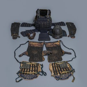 A number of pieces from a Japanese samurai suit of armour, Edo, 18th C. — 照片 1